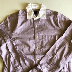 Gap men’s button down with white collar long sleeved shirts